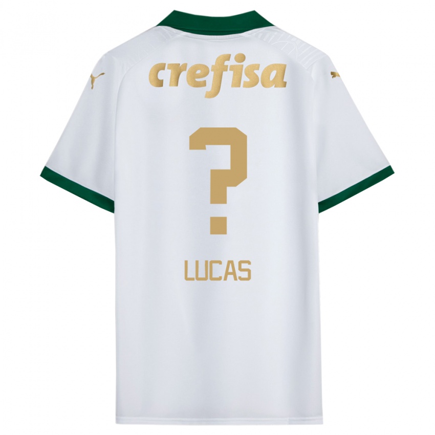 Gyermek André Lucas #0 Fehér Zöld Idegenbeli Jersey 2024/25 Mez Póló Ing