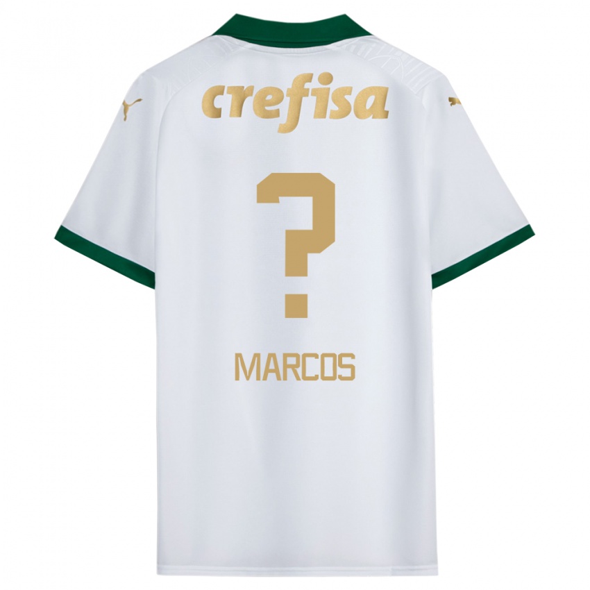 Gyermek Antônio Marcos #0 Fehér Zöld Idegenbeli Jersey 2024/25 Mez Póló Ing