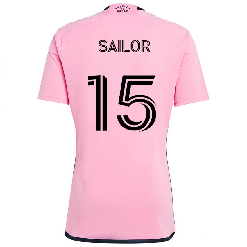 Férfi Ryan Sailor #15 Rózsaszín Hazai Jersey 2024/25 Mez Póló Ing