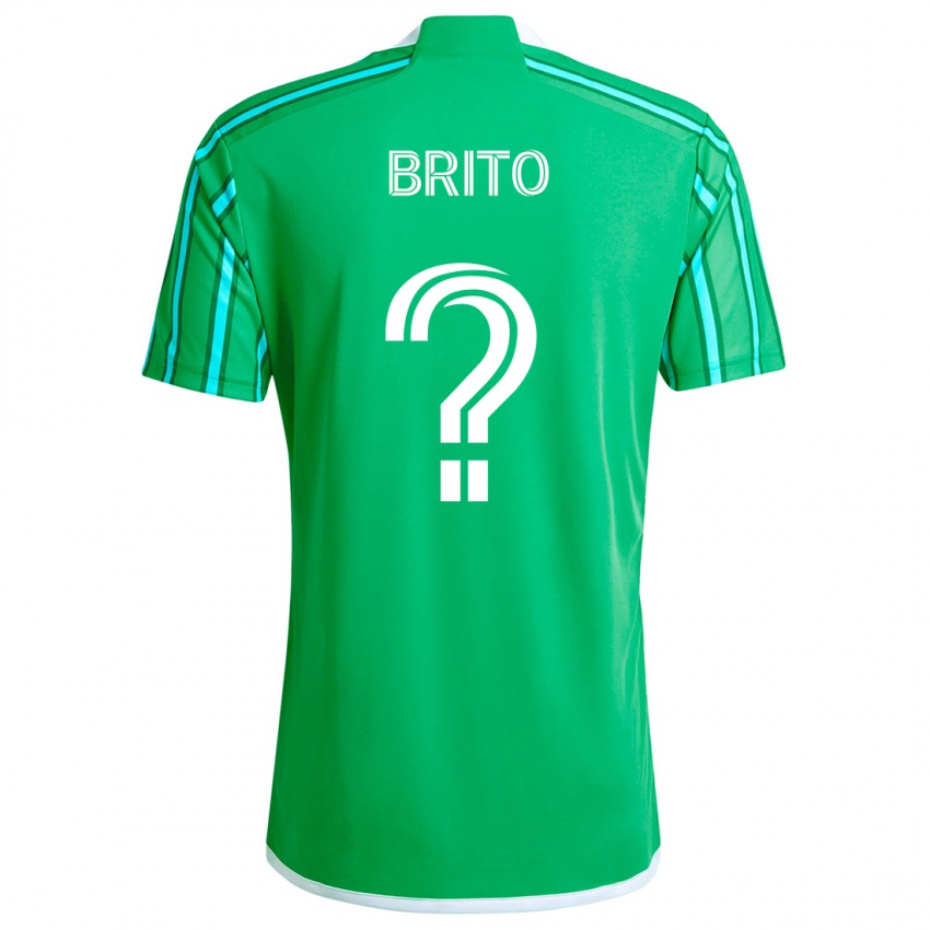 Férfi Kelvin-Luis Brito #0 Zöld Fehér Hazai Jersey 2024/25 Mez Póló Ing