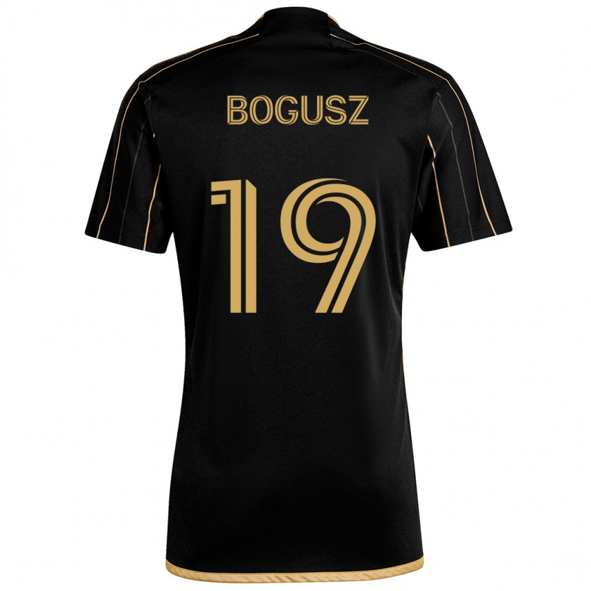 Férfi Mateusz Bogusz #19 Fekete Arany Hazai Jersey 2024/25 Mez Póló Ing