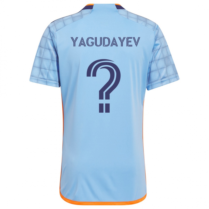 Férfi Alexander Yagudayev #0 Kék Narancs Hazai Jersey 2024/25 Mez Póló Ing