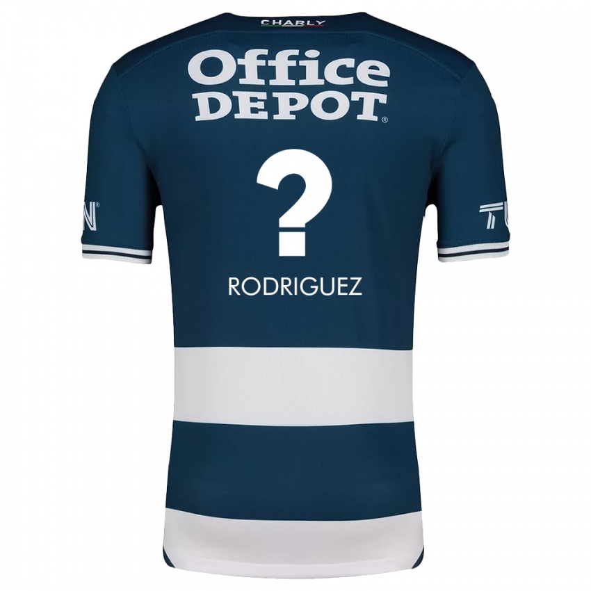 Férfi Miguel Rodríguez #0 Kék Fehér Hazai Jersey 2024/25 Mez Póló Ing