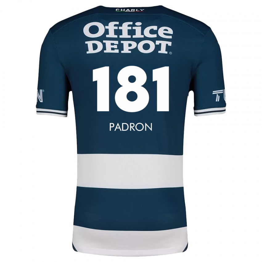 Férfi Romeo Padrón #181 Kék Fehér Hazai Jersey 2024/25 Mez Póló Ing