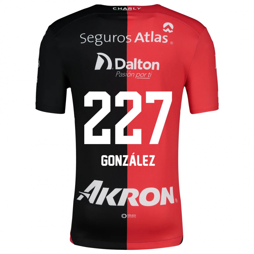 Férfi Rodolfo González #227 Piros Fekete Hazai Jersey 2024/25 Mez Póló Ing