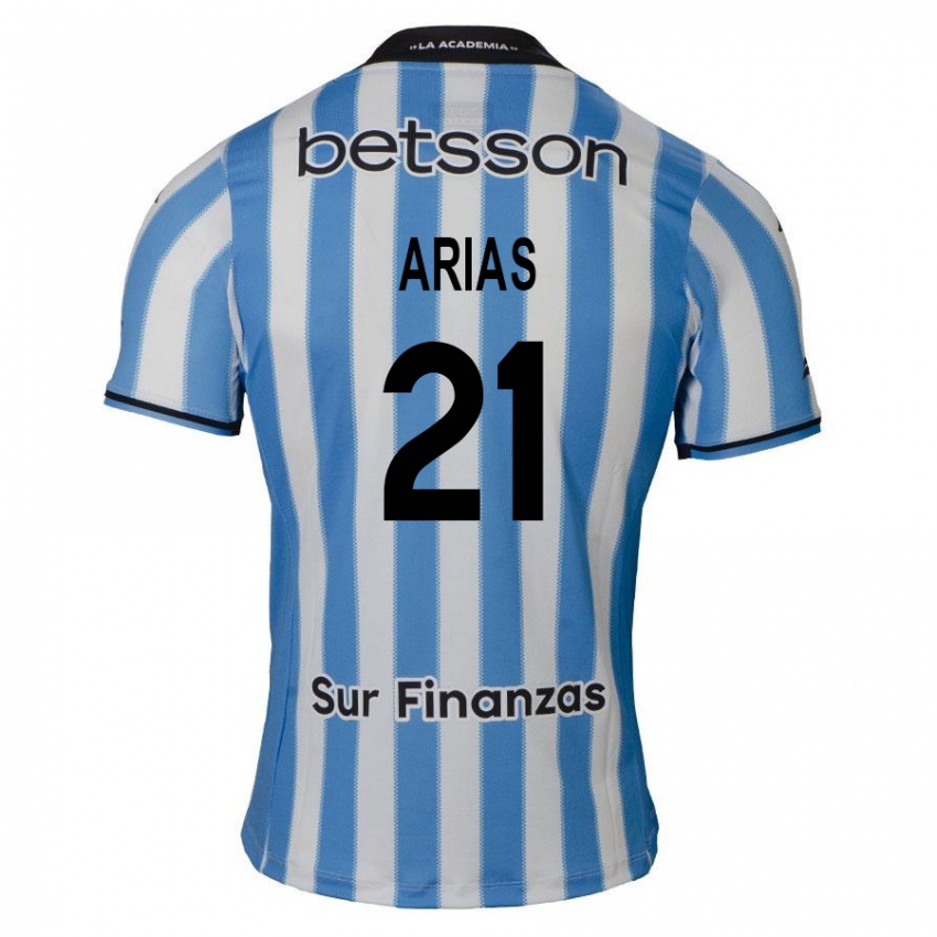 Férfi Gabriel Arias #21 Kék Fehér Fekete Hazai Jersey 2024/25 Mez Póló Ing