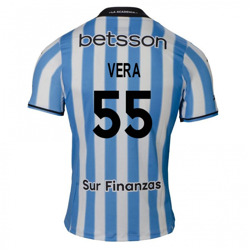 Férfi Santino Vera #55 Kék Fehér Fekete Hazai Jersey 2024/25 Mez Póló Ing