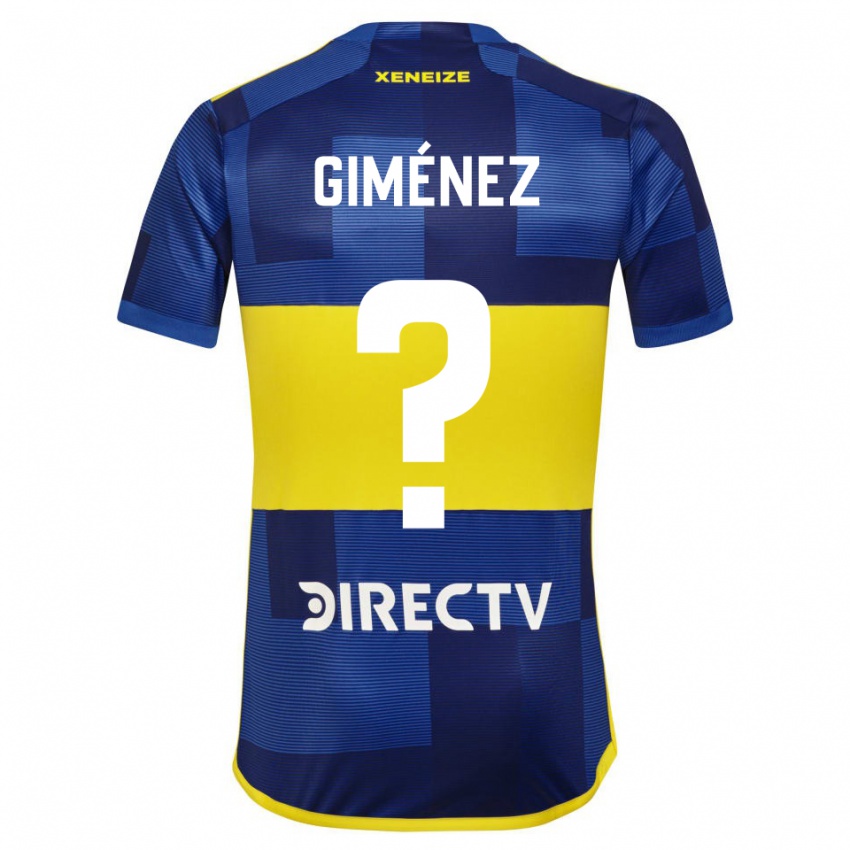 Férfi Milton Giménez #0 Kék Sárga Hazai Jersey 2024/25 Mez Póló Ing