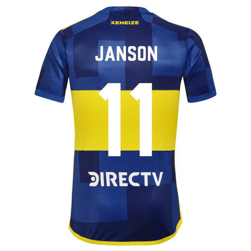 Férfi Lucas Janson #11 Kék Sárga Hazai Jersey 2024/25 Mez Póló Ing