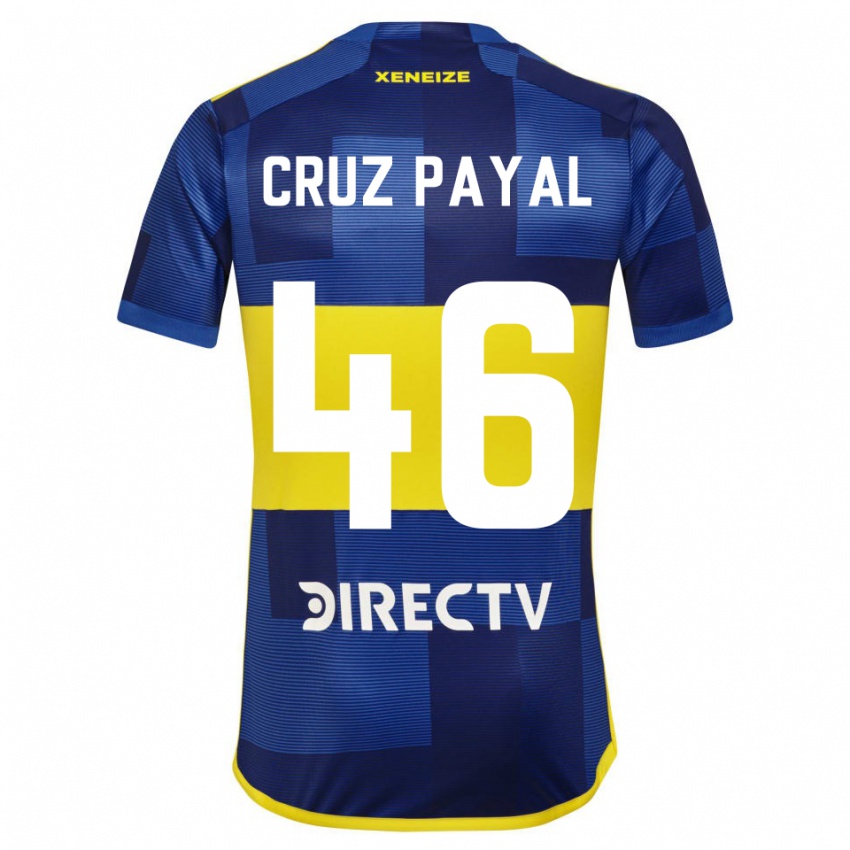 Férfi Juan Cruz Payal #46 Kék Sárga Hazai Jersey 2024/25 Mez Póló Ing