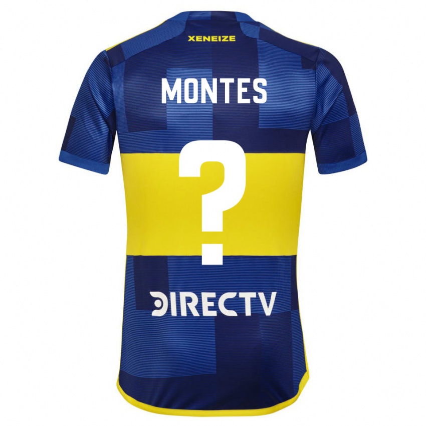 Férfi Rodrigo Montes #0 Kék Sárga Hazai Jersey 2024/25 Mez Póló Ing