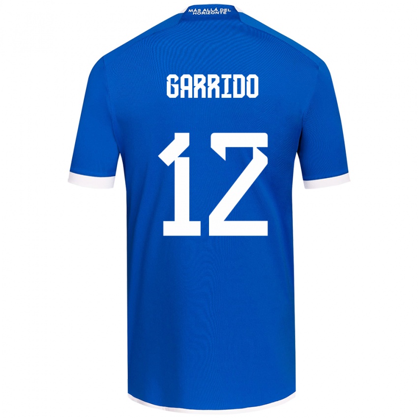 Férfi Pedro Garrido #12 Kék Fehér Hazai Jersey 2024/25 Mez Póló Ing