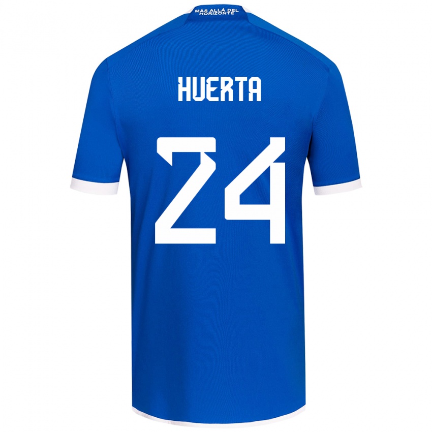 Férfi Renato Huerta #24 Kék Fehér Hazai Jersey 2024/25 Mez Póló Ing