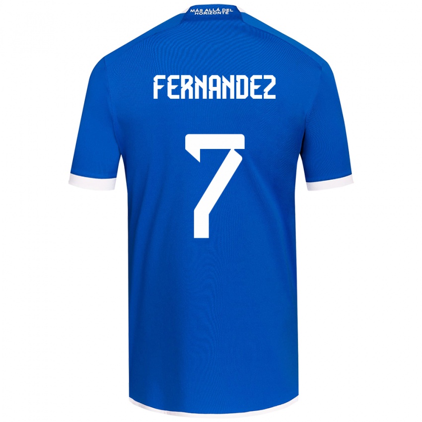 Férfi Rebeca Fernández #7 Kék Fehér Hazai Jersey 2024/25 Mez Póló Ing