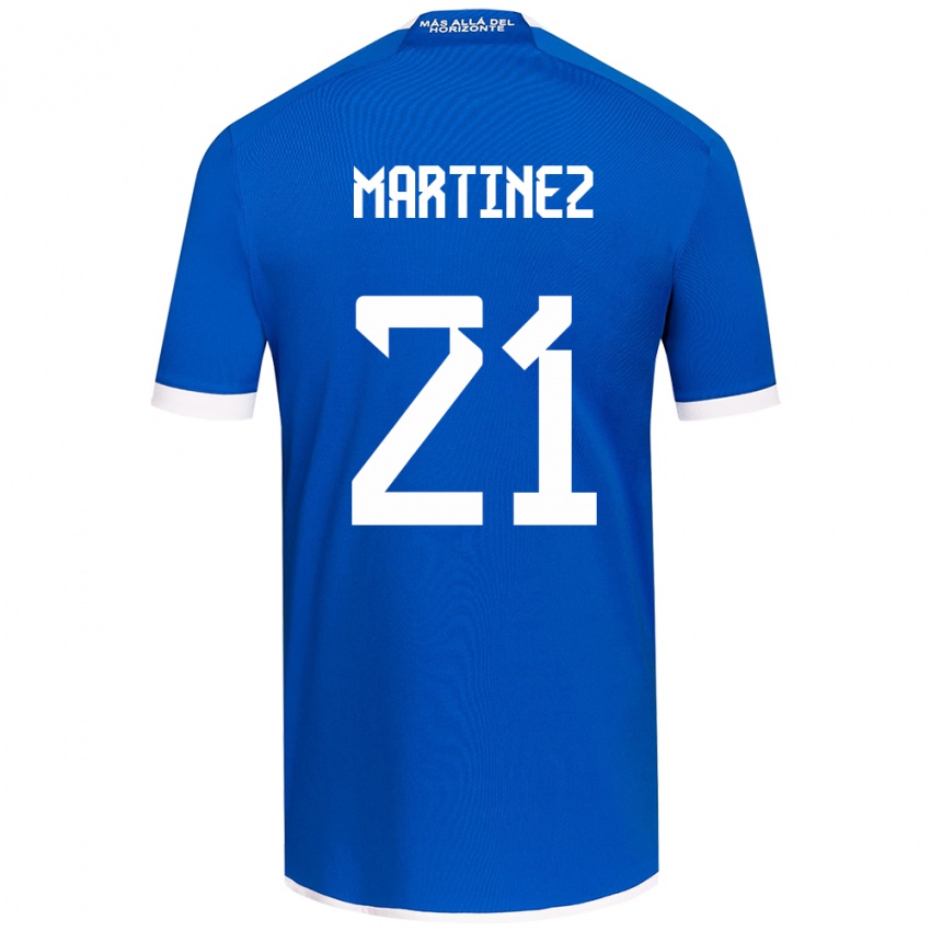 Férfi Maria Martínez #21 Kék Fehér Hazai Jersey 2024/25 Mez Póló Ing