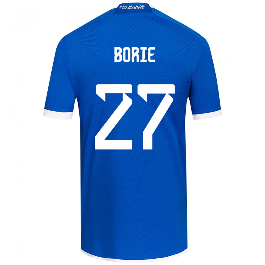 Férfi Emilie Borie #27 Kék Fehér Hazai Jersey 2024/25 Mez Póló Ing