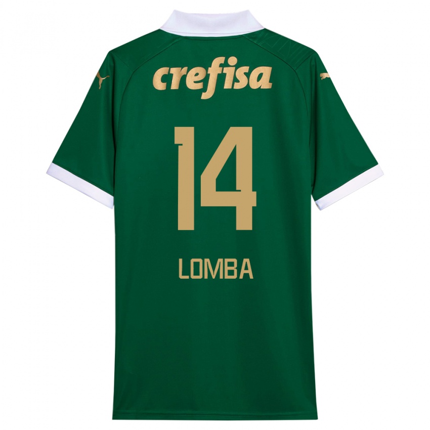 Férfi Marcelo Lomba #14 Zöld Fehér Hazai Jersey 2024/25 Mez Póló Ing