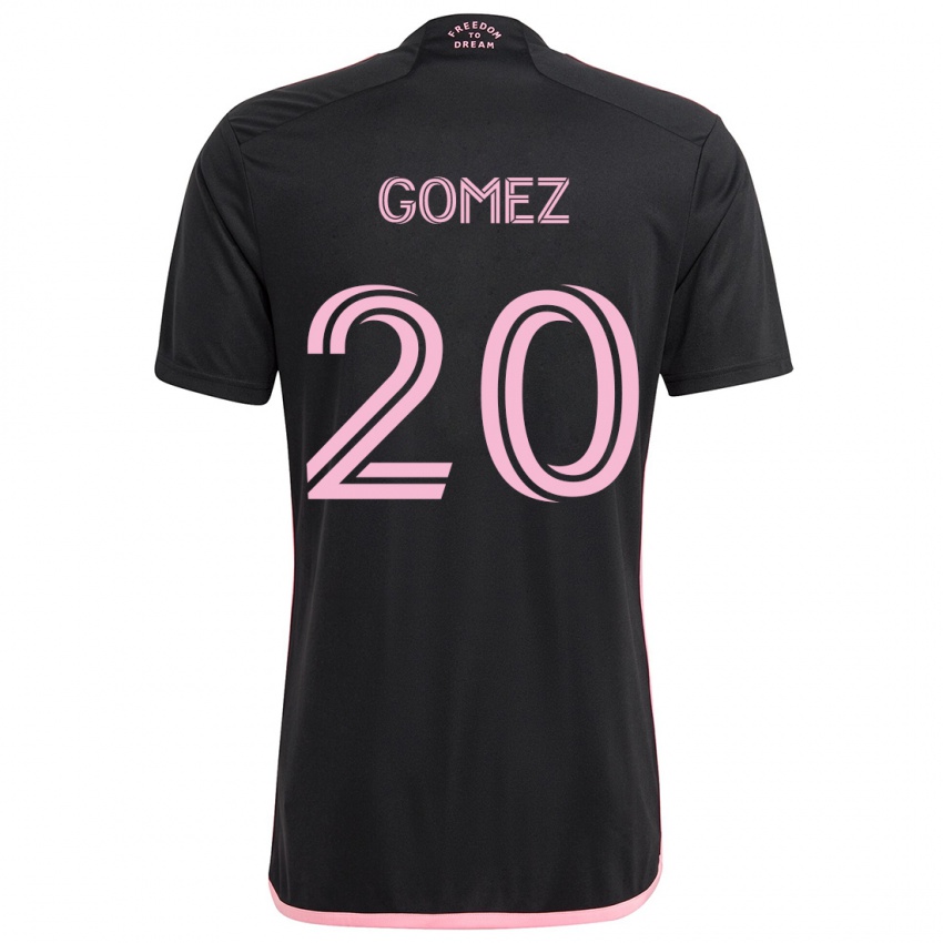 Férfi Diego Gómez #20 Fekete Idegenbeli Jersey 2024/25 Mez Póló Ing