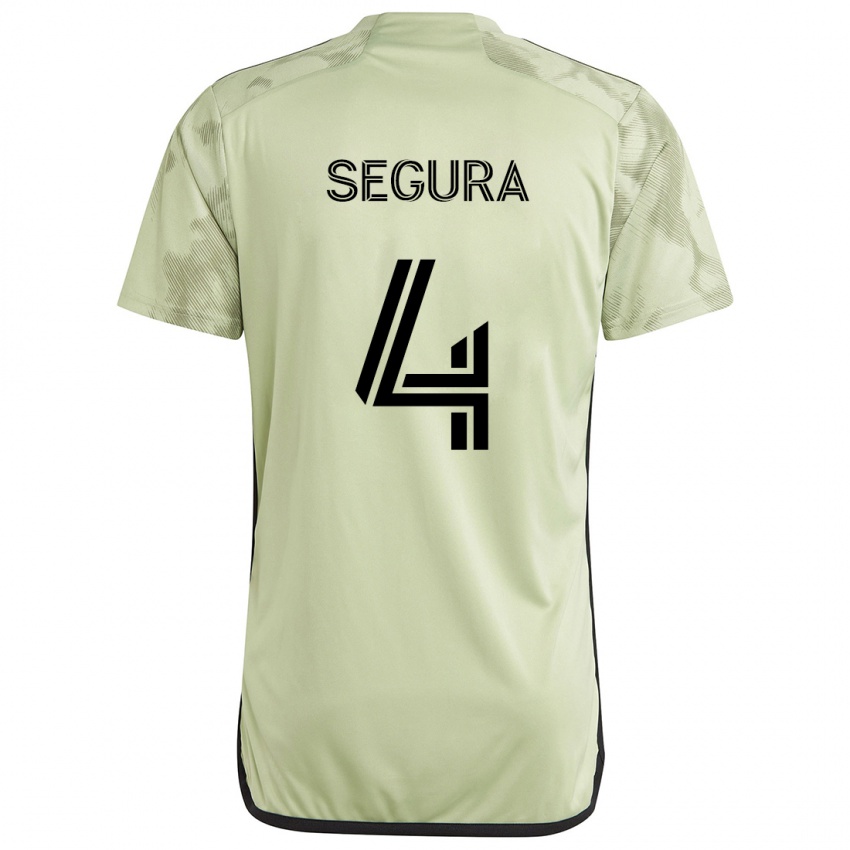 Férfi Eddie Segura #4 Világos Zöld Idegenbeli Jersey 2024/25 Mez Póló Ing