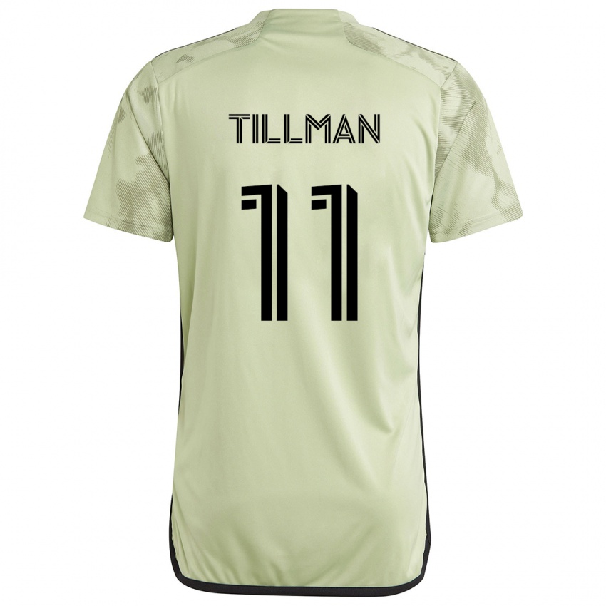 Férfi Timothy Tillman #11 Világos Zöld Idegenbeli Jersey 2024/25 Mez Póló Ing