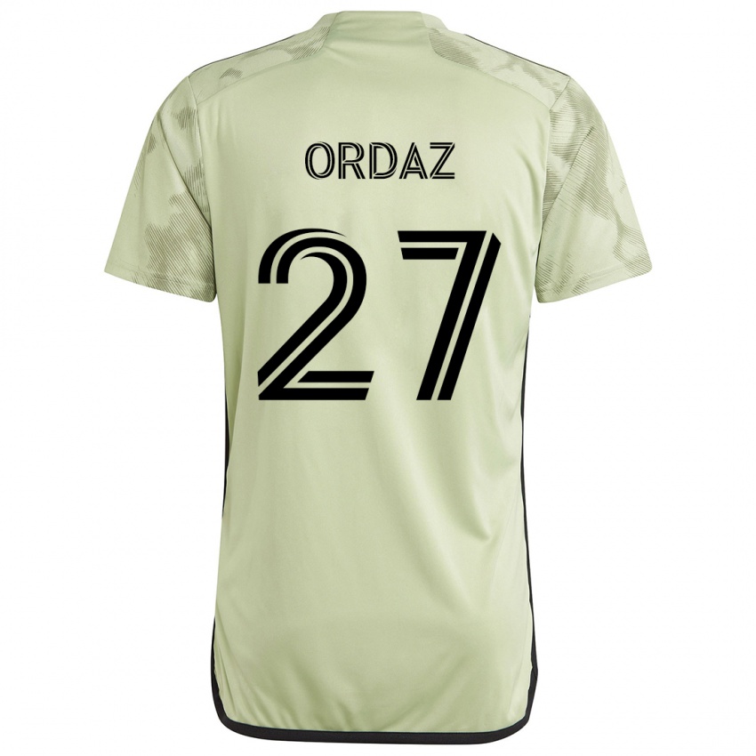 Férfi Nathan Ordaz #27 Világos Zöld Idegenbeli Jersey 2024/25 Mez Póló Ing