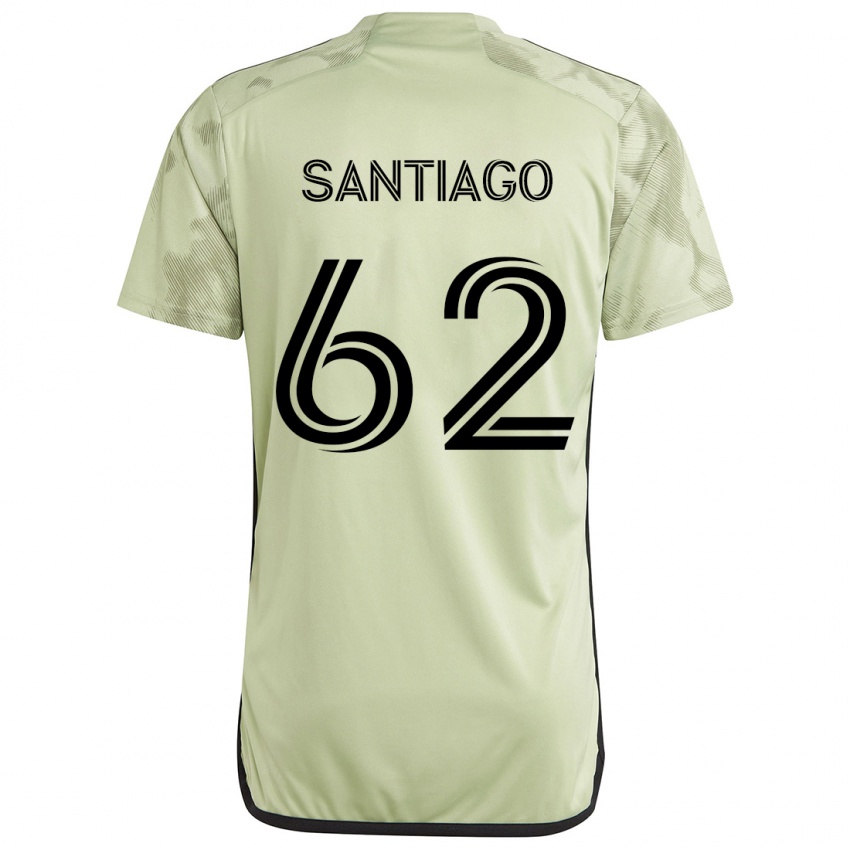 Férfi Joshua Santiago #62 Világos Zöld Idegenbeli Jersey 2024/25 Mez Póló Ing