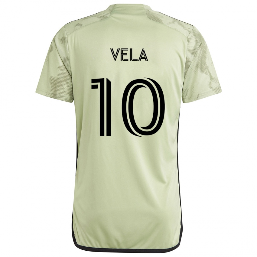 Férfi Carlos Vela #10 Világos Zöld Idegenbeli Jersey 2024/25 Mez Póló Ing