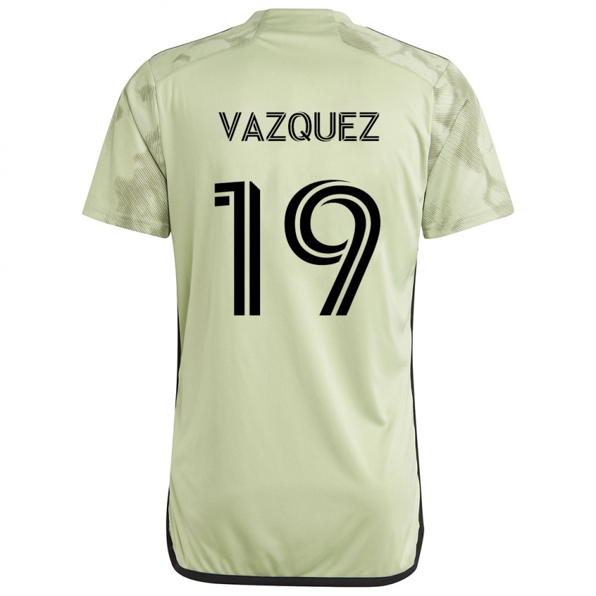 Férfi Favian Vazquez #19 Világos Zöld Idegenbeli Jersey 2024/25 Mez Póló Ing