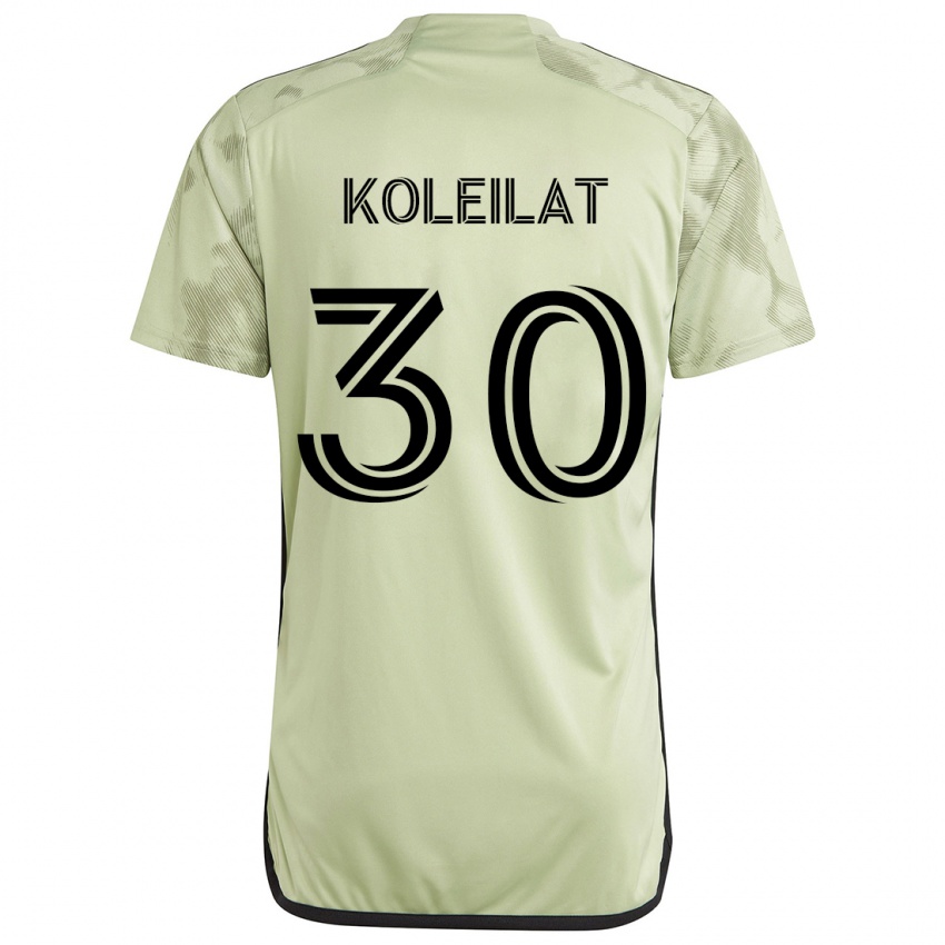 Férfi Jassem Koleilat #30 Világos Zöld Idegenbeli Jersey 2024/25 Mez Póló Ing