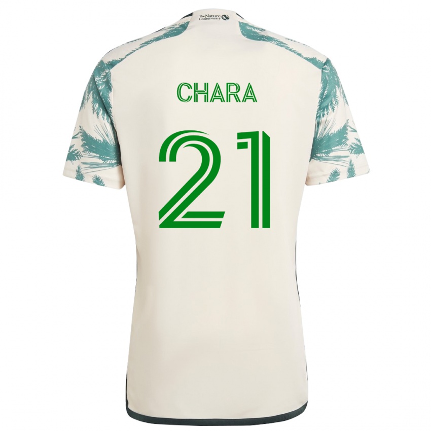 Férfi Diego Chará #21 Bézs Barna Idegenbeli Jersey 2024/25 Mez Póló Ing