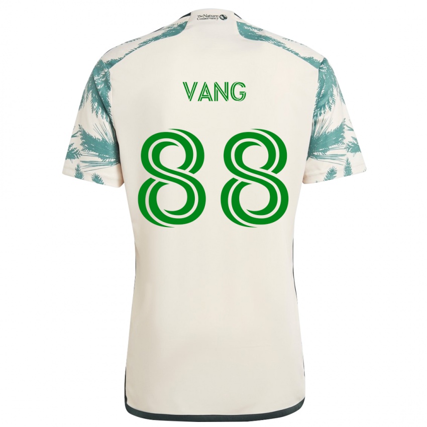 Férfi Michael Vang #88 Bézs Barna Idegenbeli Jersey 2024/25 Mez Póló Ing