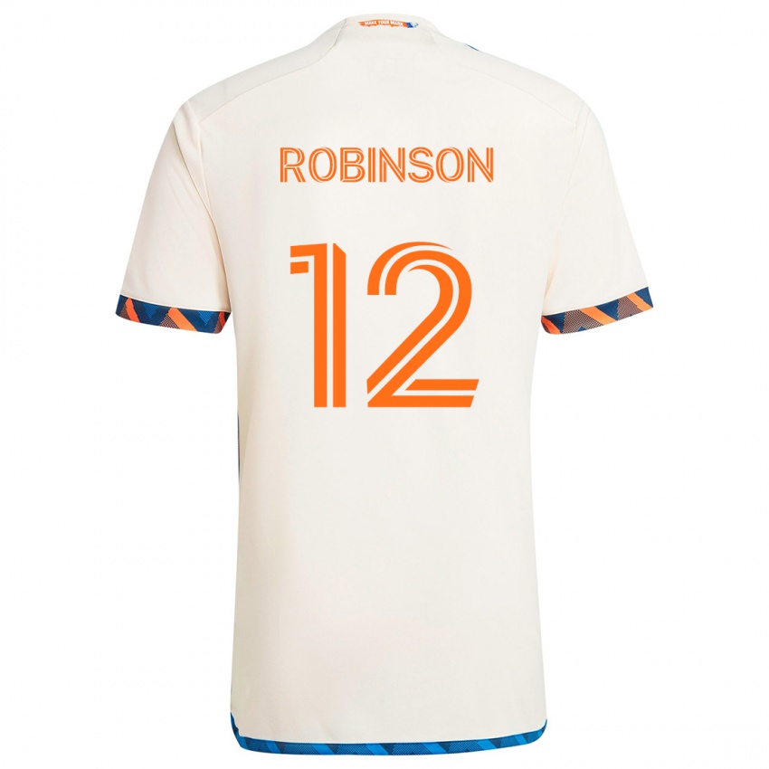 Férfi Miles Robinson #12 Fehér Narancs Idegenbeli Jersey 2024/25 Mez Póló Ing