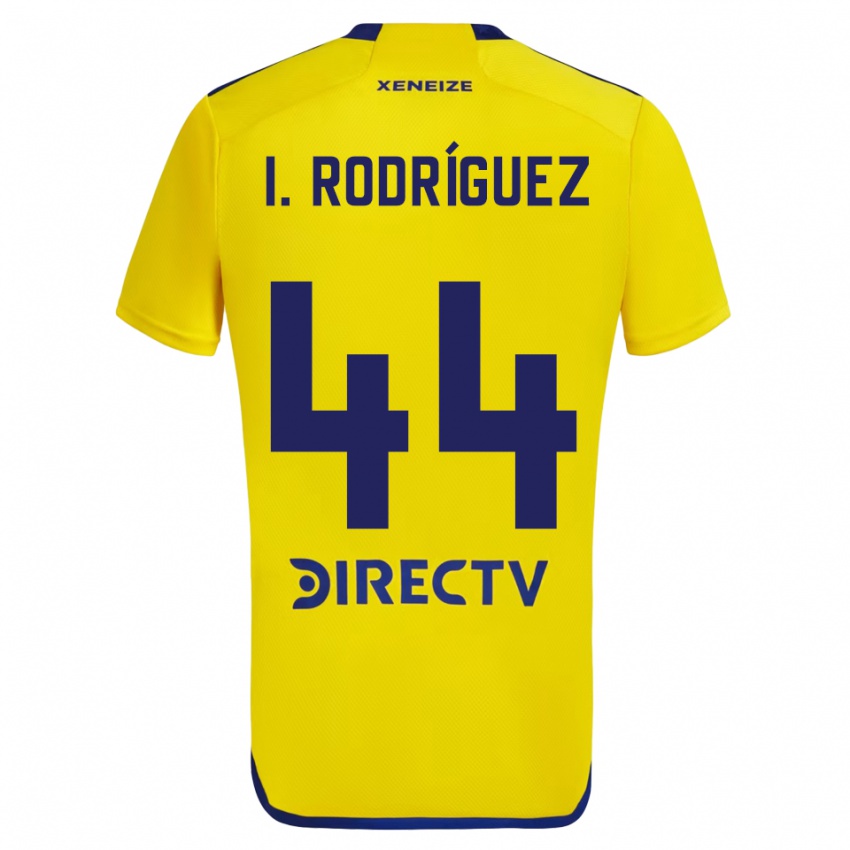 Férfi Ignacio Rodríguez #44 Sárga Kék Idegenbeli Jersey 2024/25 Mez Póló Ing