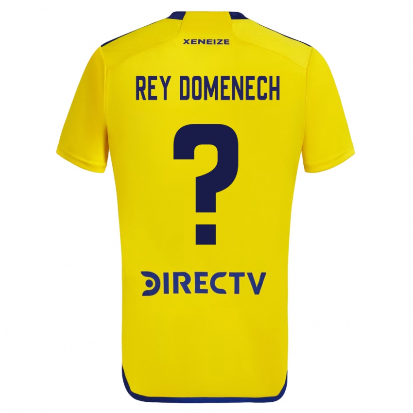 Férfi Camilo Rey Domenech #0 Sárga Kék Idegenbeli Jersey 2024/25 Mez Póló Ing