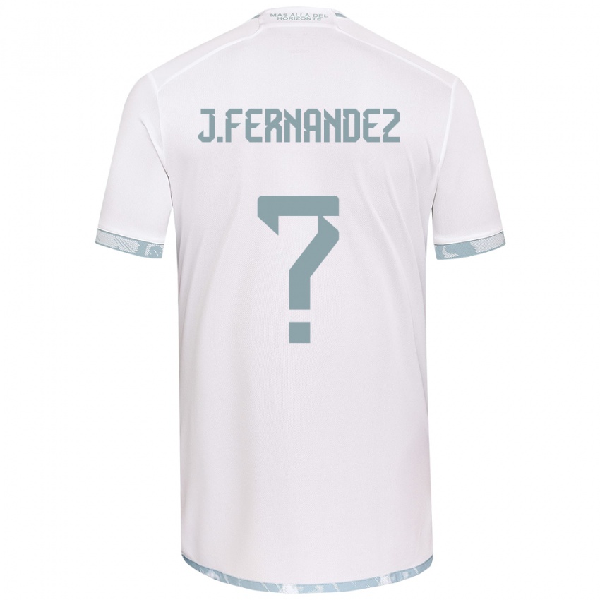 Férfi José Matías Fernández #0 Fehér Szürke Idegenbeli Jersey 2024/25 Mez Póló Ing