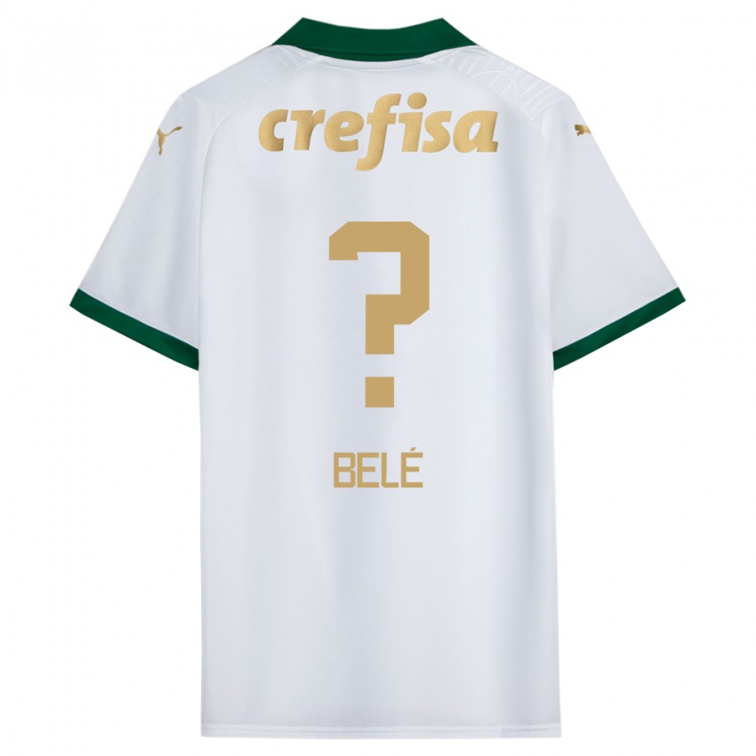 Férfi Erick Belé #0 Fehér Zöld Idegenbeli Jersey 2024/25 Mez Póló Ing