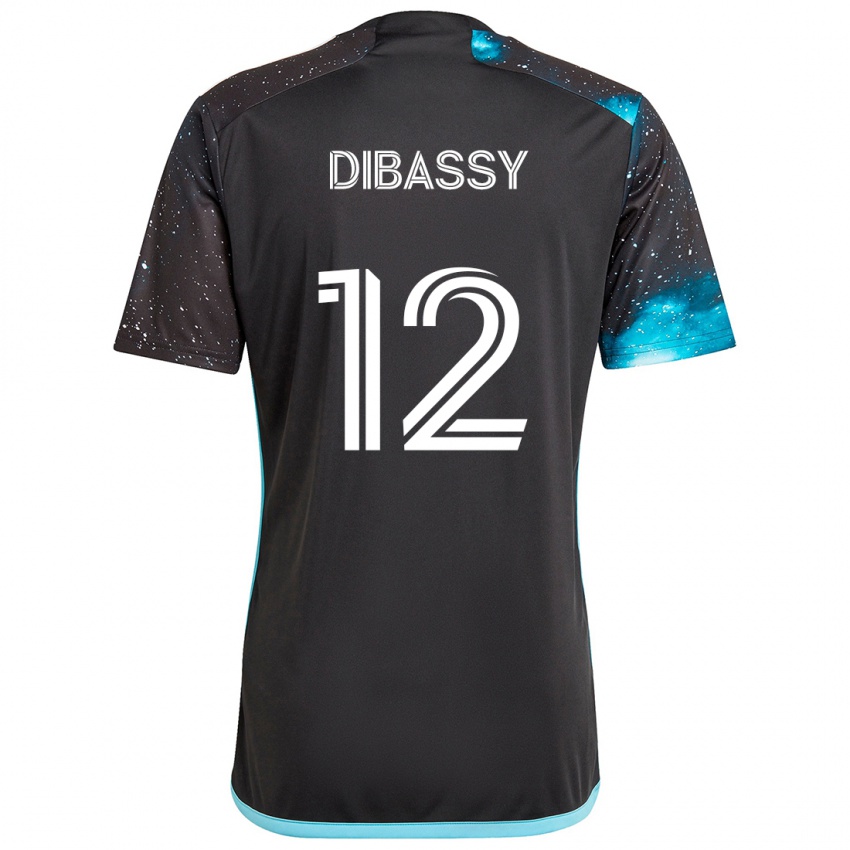 Női Bakaye Dibassy #12 Fekete Kék Hazai Jersey 2024/25 Mez Póló Ing