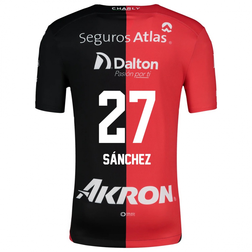 Női Antonio Sánchez #27 Piros Fekete Hazai Jersey 2024/25 Mez Póló Ing