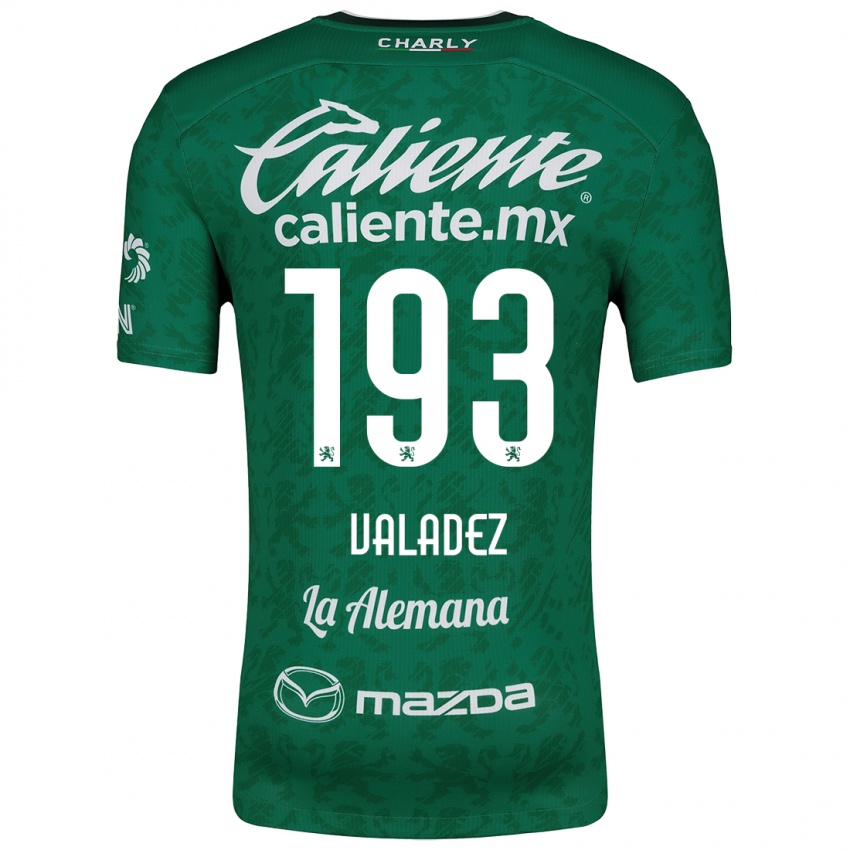 Női Luis Valadez #193 Zöld Fehér Hazai Jersey 2024/25 Mez Póló Ing