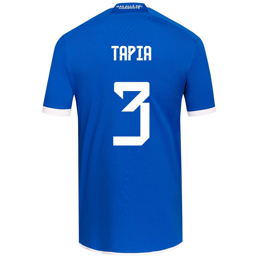 Női Ignacio Tapia #3 Kék Fehér Hazai Jersey 2024/25 Mez Póló Ing