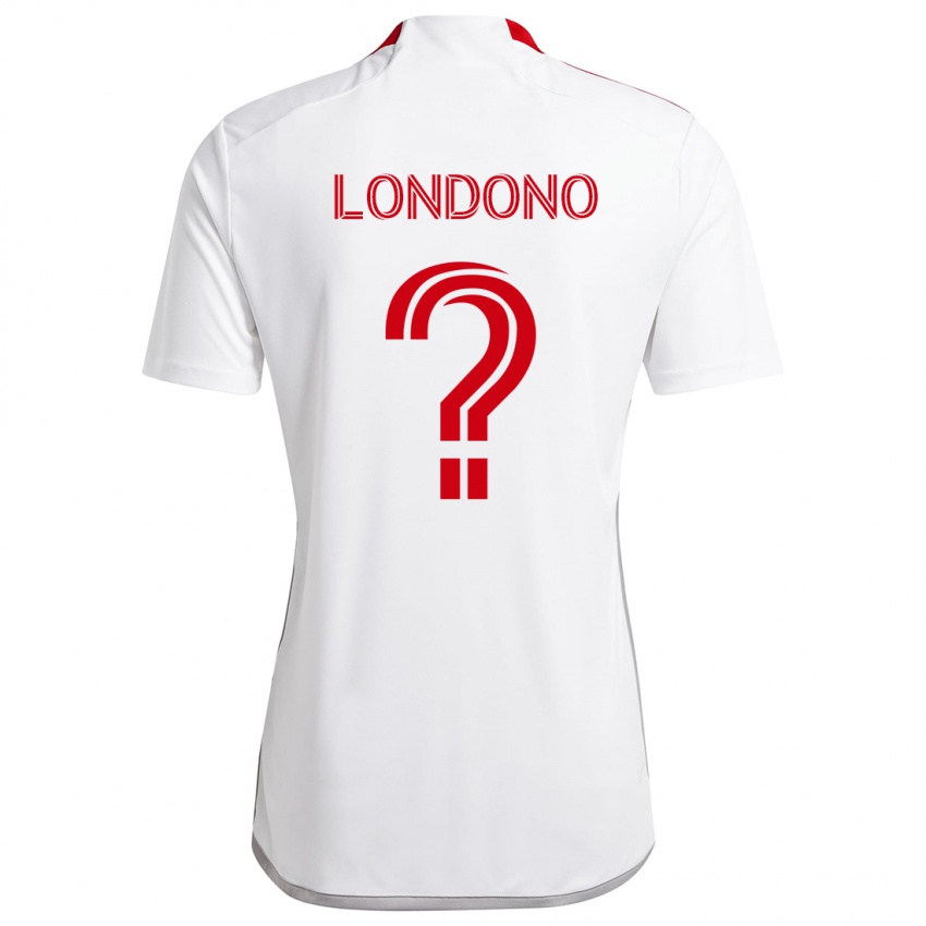 Női Tyler Londono #0 Fehér Piros Idegenbeli Jersey 2024/25 Mez Póló Ing