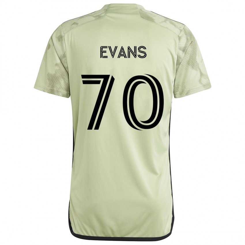 Női Matthew Evans #70 Világos Zöld Idegenbeli Jersey 2024/25 Mez Póló Ing