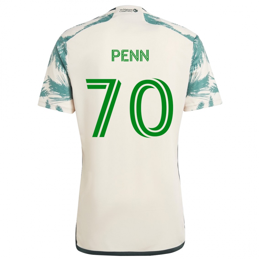 Női Josh Penn #70 Bézs Barna Idegenbeli Jersey 2024/25 Mez Póló Ing