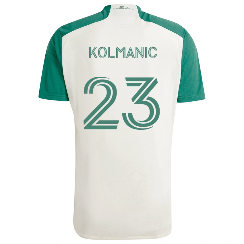 Női Zan Kolmanic #23 Barna Színek Zöld Idegenbeli Jersey 2024/25 Mez Póló Ing