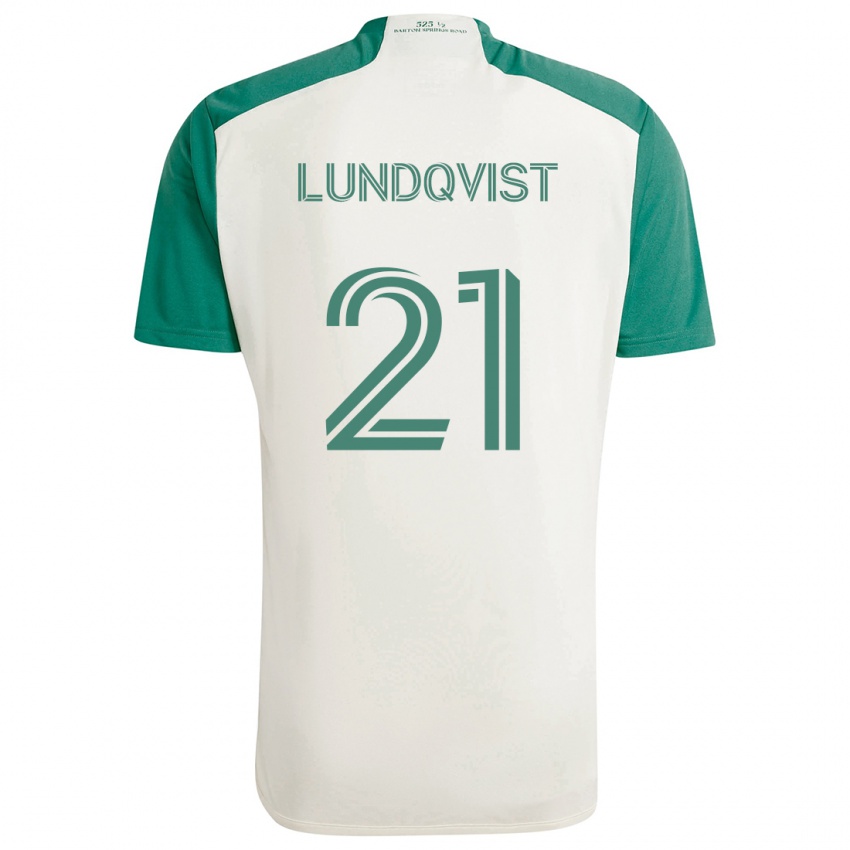 Női Adam Lundqvist #21 Barna Színek Zöld Idegenbeli Jersey 2024/25 Mez Póló Ing