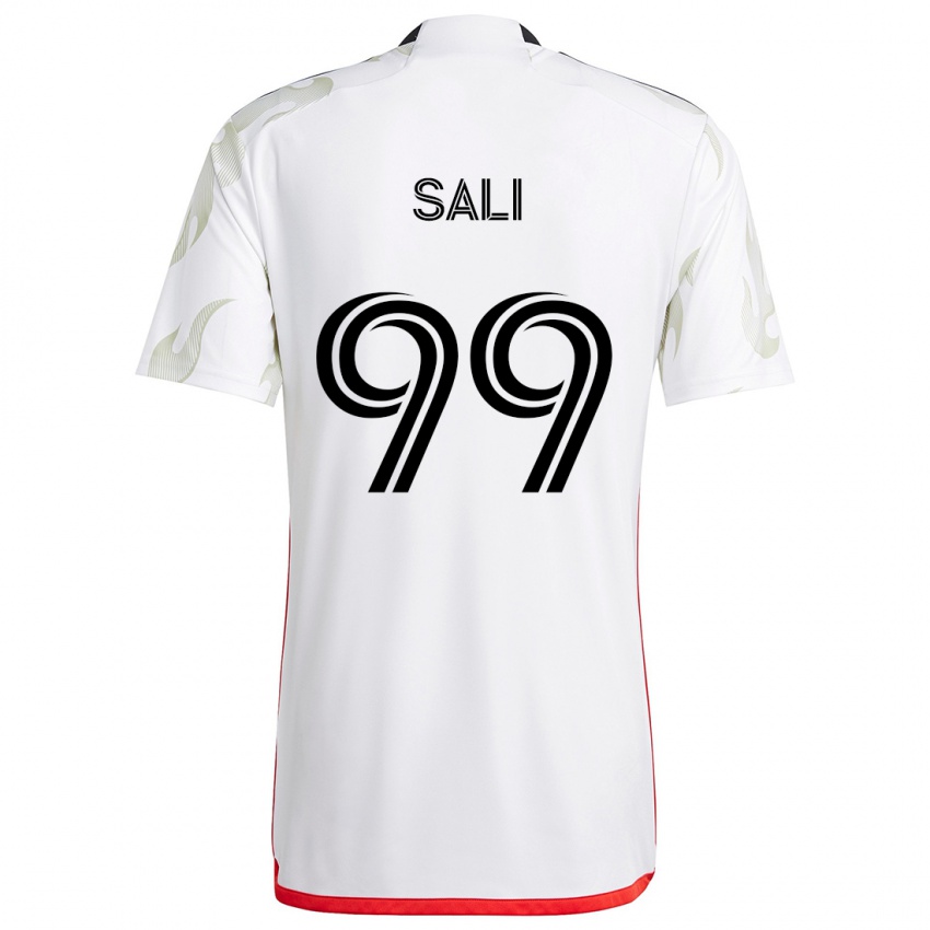 Női Enes Sali #99 Fehér Piros Fekete Idegenbeli Jersey 2024/25 Mez Póló Ing