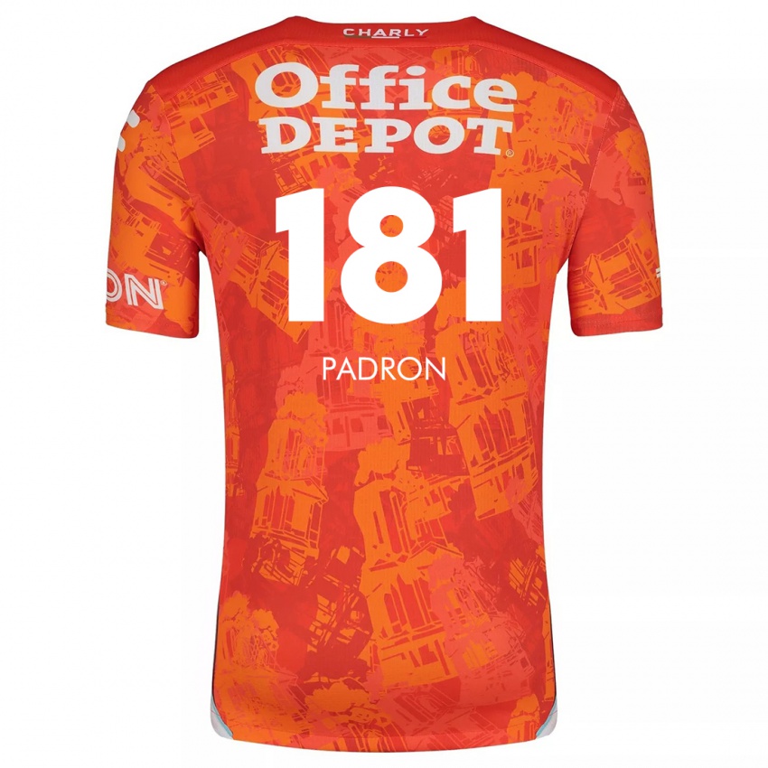 Női Romeo Padrón #181 Narancssárga Fehér Idegenbeli Jersey 2024/25 Mez Póló Ing