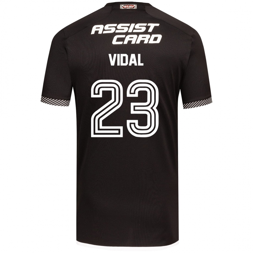 Női Arturo Vidal #23 Fekete-Fehér Idegenbeli Jersey 2024/25 Mez Póló Ing