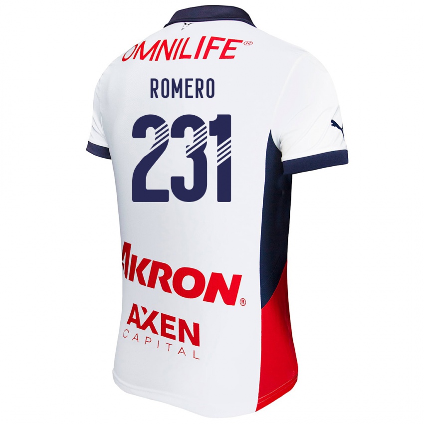 Női Ángel Romero #231 Fehér Piros Kék Idegenbeli Jersey 2024/25 Mez Póló Ing