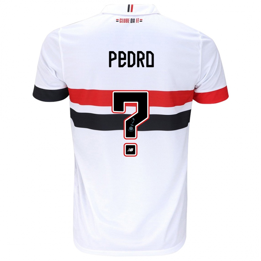 Gyermek João Pedro #0 Fehér Piros Fekete Hazai Jersey 2024/25 Mez Póló Ing